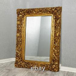 Antique Wall Mirror 90x120cm Gold