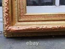 Antique Wood Wooden Gold Gilt & Painted Photo Picture Frame 22 3/8w X 34 1/4d