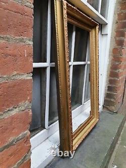 Antique Wood Wooden Gold Gilt & Painted Photo Picture Frame 22 3/8w X 34 1/4d