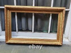 Antique Wood Wooden Gold Gilt & Painted Photo Picture Frame 22 3/8w X 34 1/4d