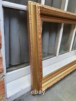 Antique Wood Wooden Gold Gilt & Painted Photo Picture Frame 22 3/8w X 34 1/4d