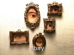 Antique art framed photo frame painting wall home decor protective evil eye gift