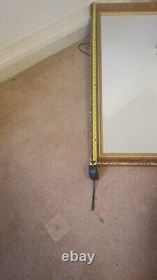 Antique gold framed Wall Mirror, 135cm x 103cm in excellent condition