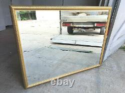 Antique, repro, large, gold, rectangular, wall mirror, hanging, mirror, overmantle