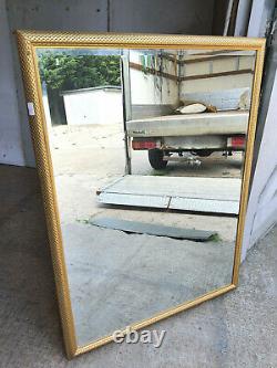 Antique, repro, large, gold, rectangular, wall mirror, hanging, mirror, overmantle