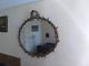 Antique round wall mirror ROCOCO style hand painted wooden frame