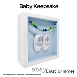 ArtToFrames 12x16 Shadow Box Frame, Framed in White, Various Colors
