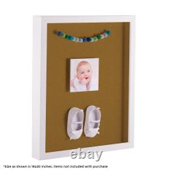 ArtToFrames 12x24 Shadow Box Frame, Framed in White, Various Colors