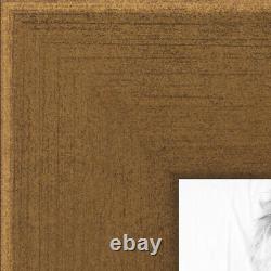 ArtToFrames 2 Inch Muted Gold Glow Picture Poster Frame -FRBW74