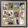 ArtToFrames Collage Mat Picture Photo Frame 12 5x7 Openings in Satin Black 229