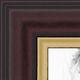ArtToFrames Picture Frame Custom 1.25 Brown Mahogany and Gold Slope 4447 Small
