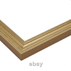 ArtToFrames Picture Frame Custom 1.25 Gold Foil on Pine Wood 4159 Small