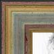 ArtToFrames Picture Frame Custom 1.25 Silver w Gold Accent Wood 4565 Small