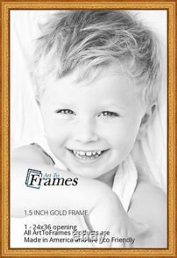 ArtToFrames Picture Frame Custom 1.5 Gold Speckeled Wood 4223 Small
