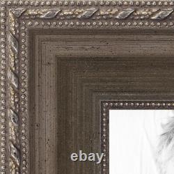 ArtToFrames Picture Frame Custom 1.5 Muted Silver Wood 4626 Small