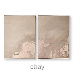 Art for the Home Rose Gold Serenity Set of 2 Framed Printed Canvas