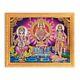 Ayyappa Swamy Ganesha Lord Murugan Sparkle Photo In Golden Frame 14 X 18 Inches