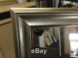 BUY DIRECT LARGE 35mm SHAPED SILVER/GOLD WALL AND OVERMANTLE MIRRORS