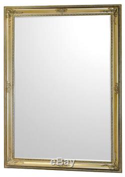 Baroque-Style Edward King Size Wall Mirror Gold, White, Silver or Black Frame