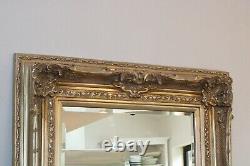 Beautiful Antique Gold Shabby Chic Leaner Wall Floor Mirror 187cm x 96.5cm