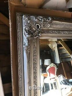 Beautiful Heavy Ornate 4ftx3ft antique gold or silver wall mirror deep framed