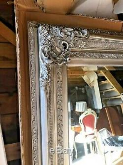 Beautiful Heavy Ornate 4ftx3ft antique silver or gold wall mirror deep framed