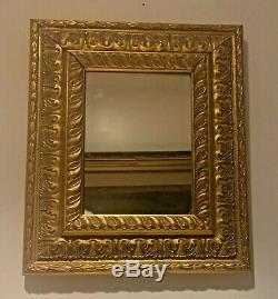 Beautiful Sculptured Ornate Gold Gilded Frame Wall Mirror