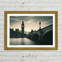 Big Ben and Westminster Bridge Canvas Framed Print Picture Wall Art