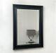 Black Gold Framed Wall Mirror Classic Luxury overmantle bedroom hall 107 x77cm