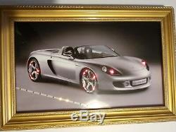Carrera GT Coup Convertible Framed Wall Art Decor With LED Lights