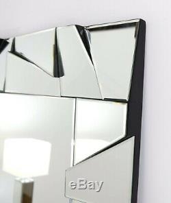 Cassa Glass Framed Modern Art Deco Wall Mirror 48 x 32 (120cm x 80cm)