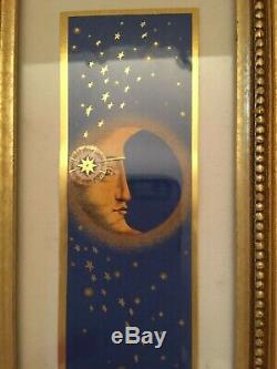 Celestial Wall Art Sun Moon Stars Florentine Gold Frame Gallery Wall Set Of 4