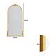 Chic Tall Full Length Wall Mirror Gold Arch Metal Frame Ornate Wall Leaning Deco
