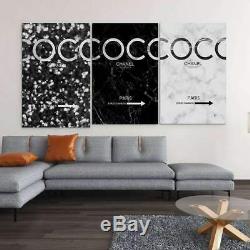 Coco Chanel gold marble Wall Art Canvas/ Coco Chanel Decor/ Framed poster