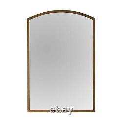 Contemporary Arched Antique Gold Rustic Metal Frame Wall Mirror W60cm x H90cm