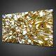 Crystal Clear Gold Glass Abstract Canvas Picture Print Wall Art Modern Design