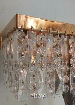 Crystal Wall Light with 24 Ct Gold Plated Frame