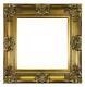 (D) Baroque Ornate Dark Gold Picture Frame 27 x 27 inch, Wall Hanging Frame