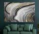 Dark Gray Marble Wall Art canvas Alcohol Ink print poster Abstract home decor