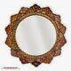 Decorative Round Mirror 23.6, Peruvian Painting on glass, Wall Accent Mirrors