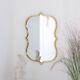 Decorative gold wall mirror antiqued gold ornate living room hallway display