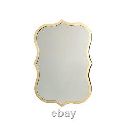 Decorative gold wall mirror antiqued gold ornate living room hallway display