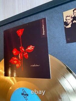 Depeche Mode Violator 1990 Custom 24k Gold Vinyl Record in Wall Hanging Frame
