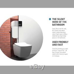 Designer WC Concealed Partition Wall Hung Toilet Cistern Frame Dual Flush Plate