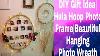Diy Easypersonalizedgifts Make Easy Personalized Hula Hoop Photo Frame Photo Wreath Wall Frame