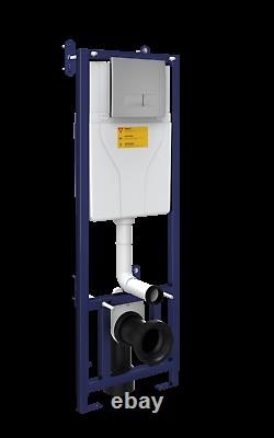 Dual Flush Adjustable Wall Hung Toilet Frame Concealed Cistern / 110 mm depth