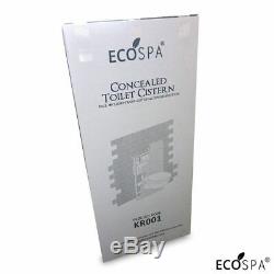 ECOSPA WC Concealed Wall Hung Toilet Cistern Frame + Dual Gold Eco Flush Plate