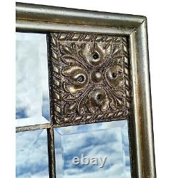 Elegance Distressed Silver Ornate Overmantle Rectangle Wall Mirror 123cm x 99cm