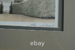 Ethan Allen Framed Wall Art Print GATEWAY Gold Tone Frame Signed Thea Schrack