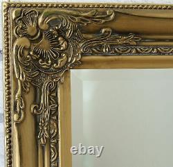 Eton Antique Gold Vintage French Full Length Wall Leaner Mirror 157cm x 68cm